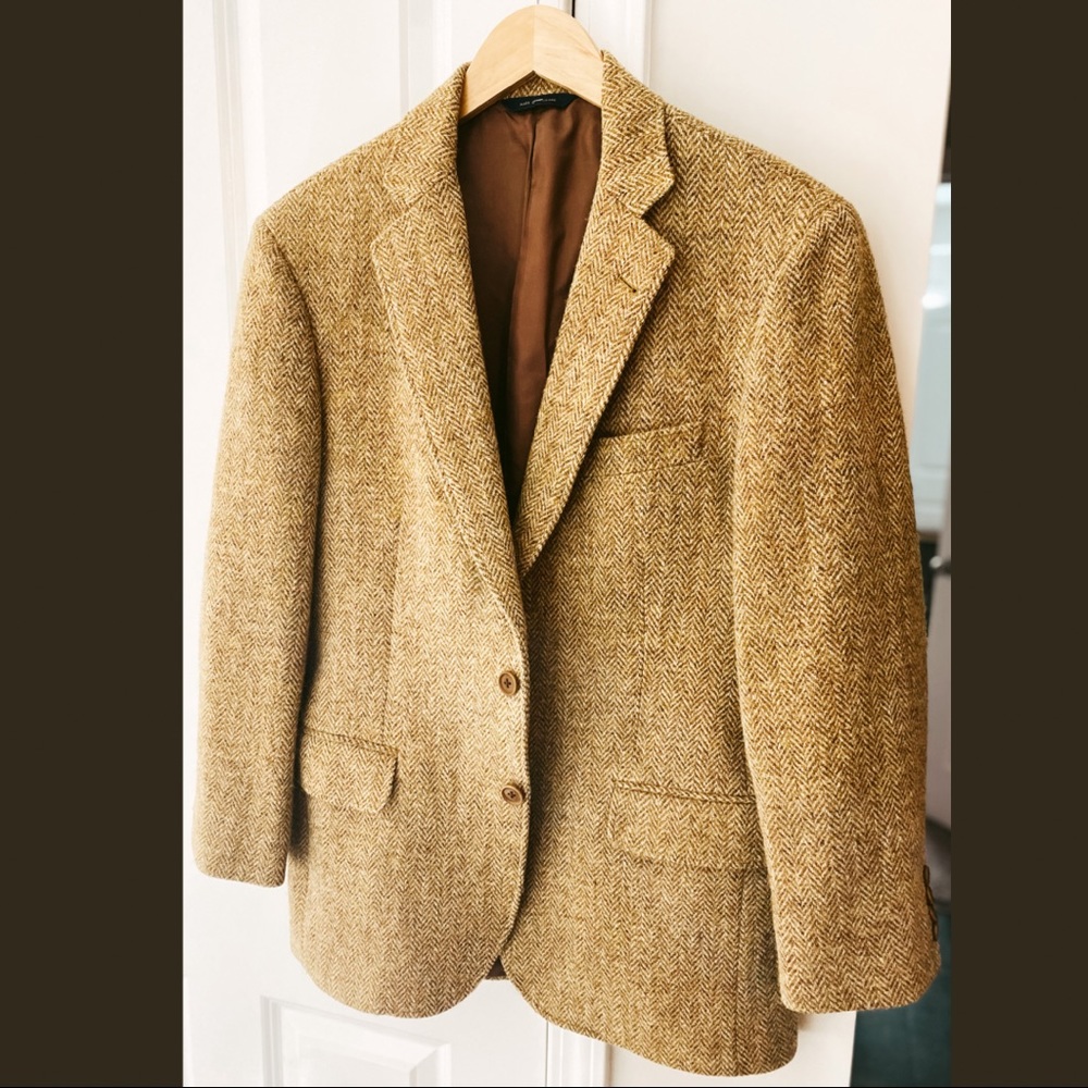 Brooks Brothers Harris Tweed Camel Sport Coat